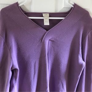 J Jill knit top Size large purple